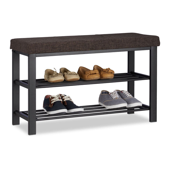 Banc à chaussures avec rembourrage