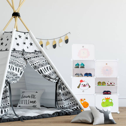Schuhregal für Kinder zum Anstecken