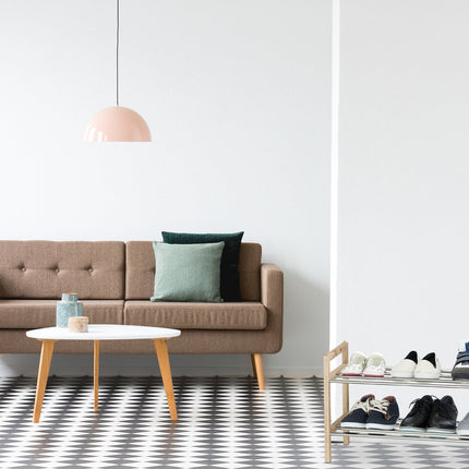 Étagère à chaussures empilable en noyer