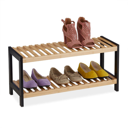 Étagère à chaussures à 2 niveaux