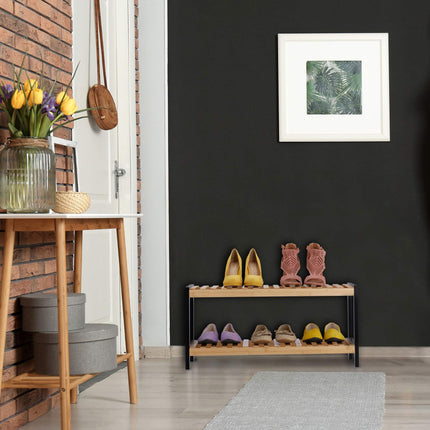 Étagère à chaussures à 2 niveaux