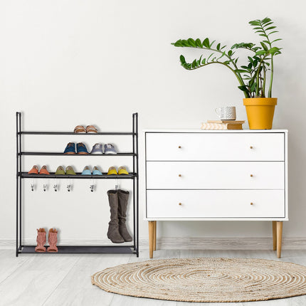 Étagère à chaussures avec compartiment à coffre
