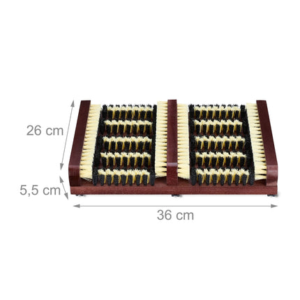 Lavage de chaussures avec brosses