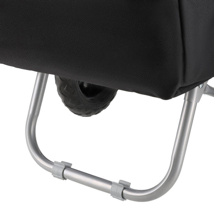 Chariot de courses, capacité 40 L, noir