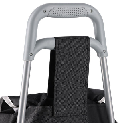 Chariot de courses, capacité 40 L, noir
