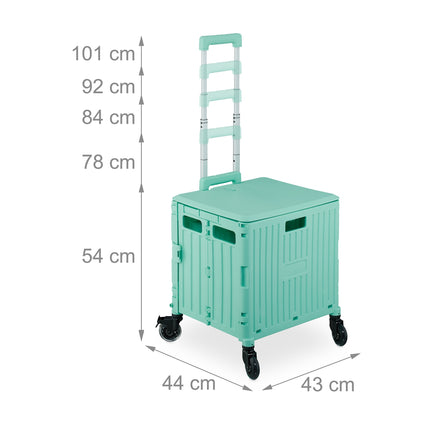 Chariot de courses avec capot