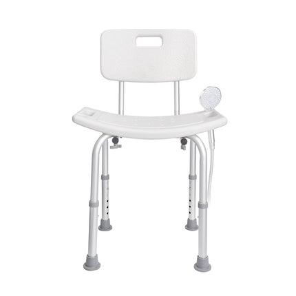 Shower Chair With Back, Adjustable Height, 350 lb Non-Slip