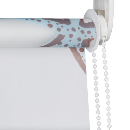 Store enrouleur de douche, imprimé océan, hydrofuge