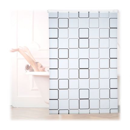Store enrouleur de douche, hydrofuge, design carrelage rétro
