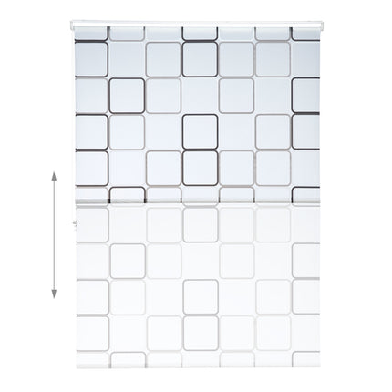 Store enrouleur de douche, hydrofuge, design carrelage rétro