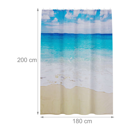 Duschvorhang 180x200 cm mit Motiv
