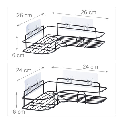 Receveur de douche sans perçage, lot de 2