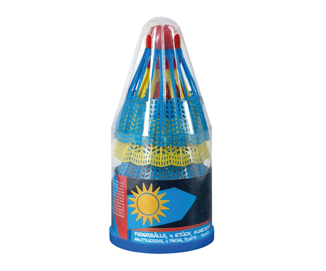 Volants de badminton, lot de 4, durables et légers