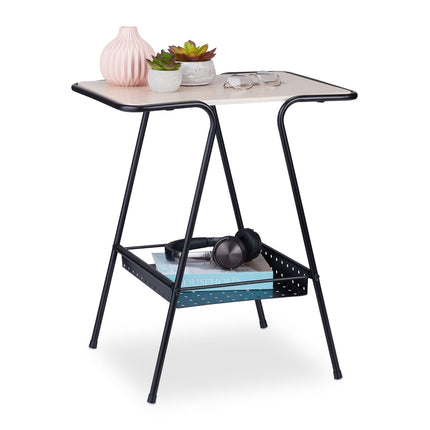 Table d'appoint avec étagère à magazines