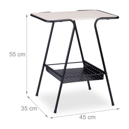 Table d'appoint avec étagère à magazines