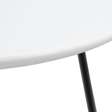 Table d'appoint, 2 pcs, blanc