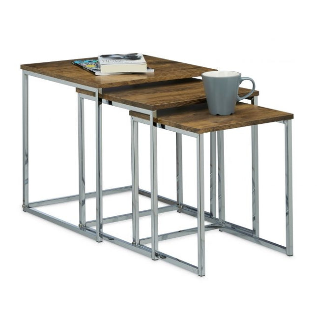Beistelltisch im 3er-Set mit Metallbeinen