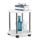 Side table rollable 2 levels