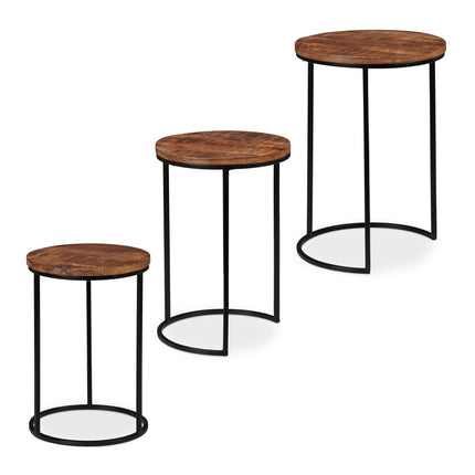 Ensemble de 3 tables d'appoint