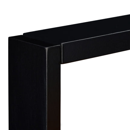 Table d'appoint aspect noyer avec compartiment