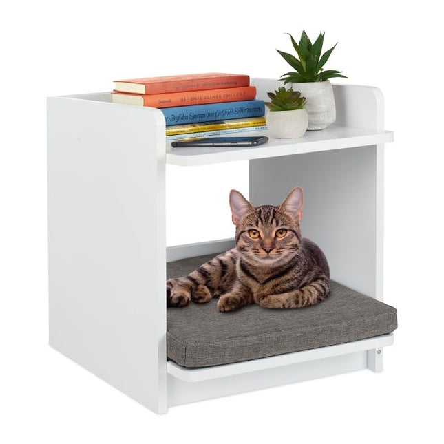 Table d'appoint avec coussin pour animaux