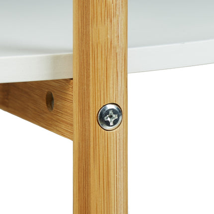Table d'appoint à roulettes et 2 niveaux