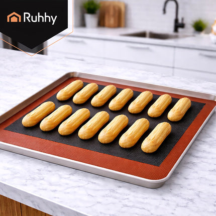Tapis de cuisson en silicone double face, 30 x 40 cm, perforé