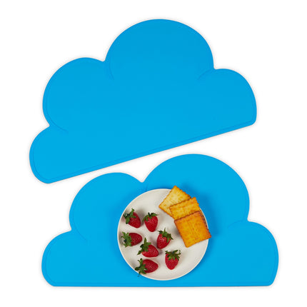 Silikon-Wolken-Tischsets für Kinder, 2er-Set