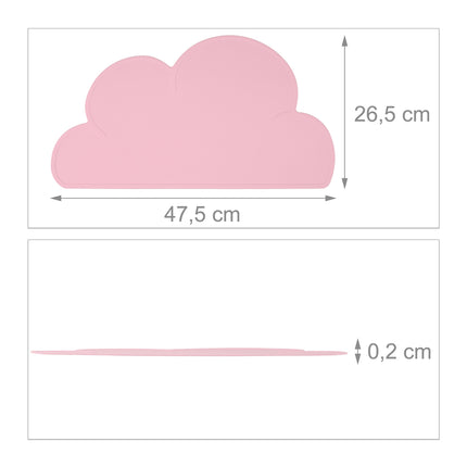 Sets de table en silicone pour enfants, lot de 2