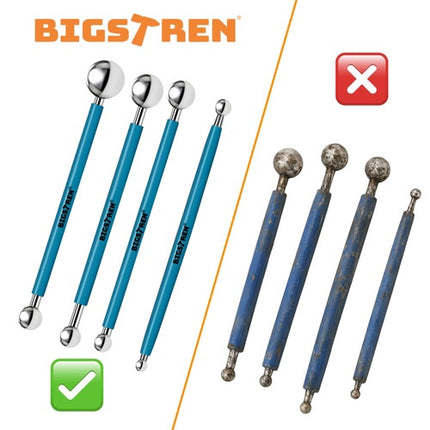 Ensemble de bâtonnets de jointoiement en silicone, 4 pièces avec billes métalliques