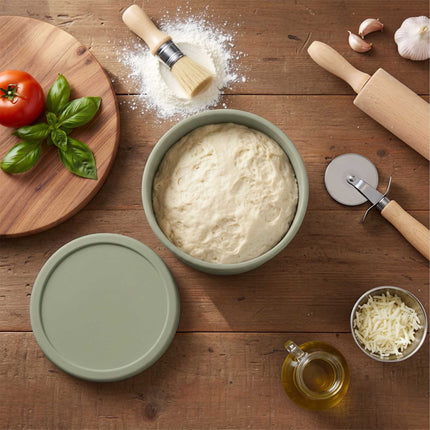 Boîtes à pizza en silicone avec couvercles, lot de 4