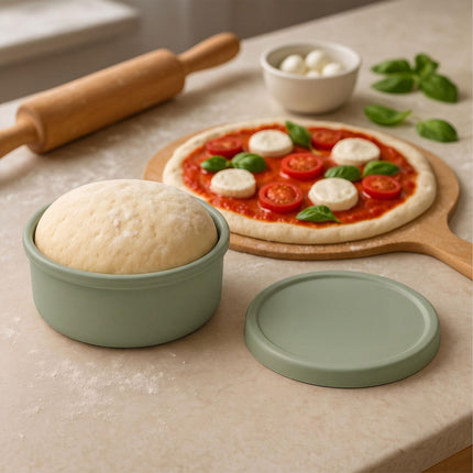 Boîtes à pizza en silicone avec couvercles, lot de 4