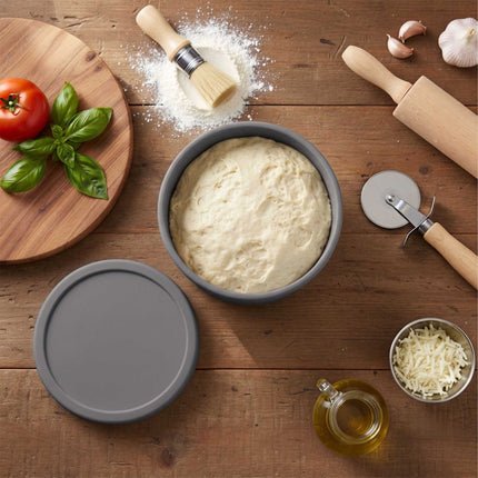 Boîtes de fermentation en silicone pour pâte à pizza avec couvercles, lot de 4