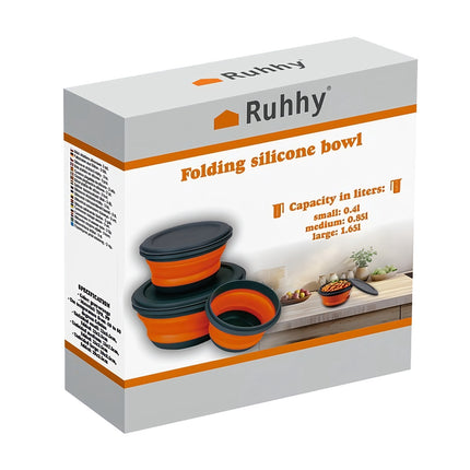Bols pliables en silicone - 3 pcs. Ruhy 20781
