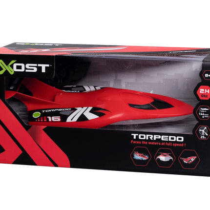 Silverlit Exost Ferngesteuertes Boot Torpedo, Rot, Maßstab 1:18