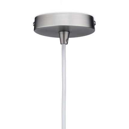Lampe à suspension argentée