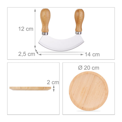 Couteau à berceau à simple tranchant avec planche