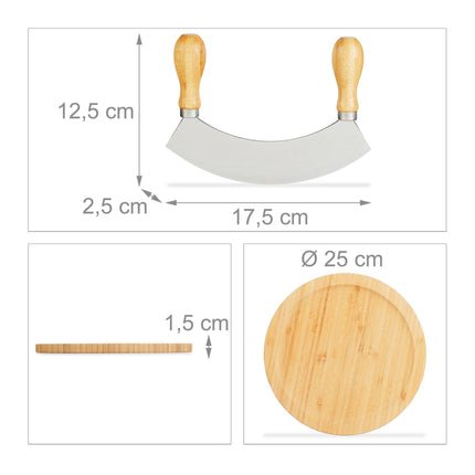 Einschneidiges Wiegemesser mit XL-Brett