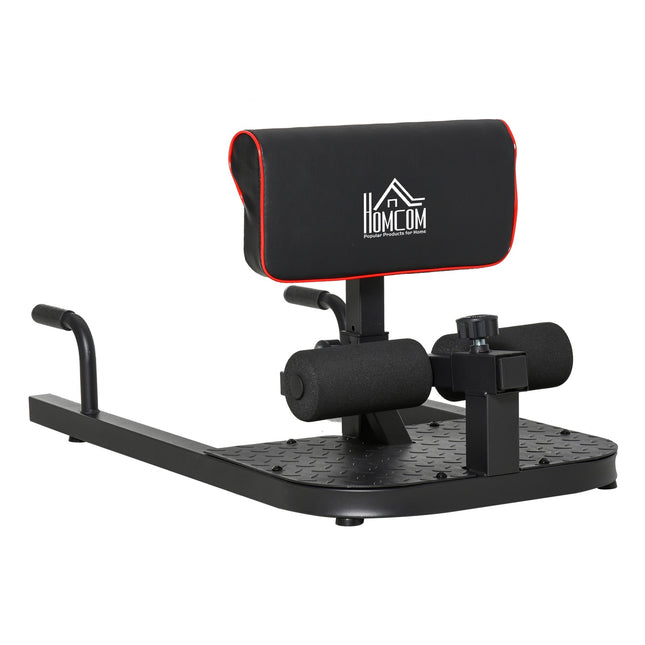 Verstellbarer 3-in-1 Sissy Squat & Beintrainer, Stahl, schwarz