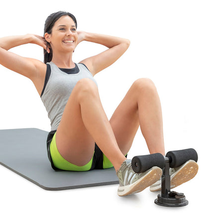 Sit-up-Stange für Bauchmuskeln mit Saugnapf und Übungsanleitung CoreUp InnovaGoods