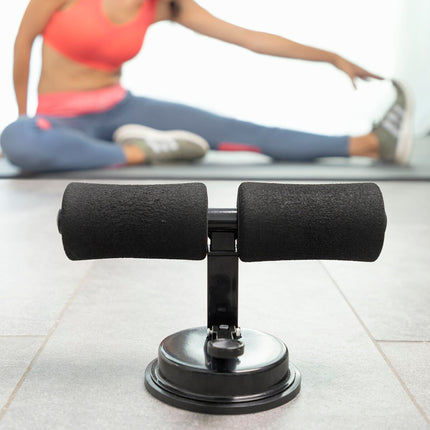 Sit-up-Stange für Bauchmuskeln mit Saugnapf und Übungsanleitung CoreUp InnovaGoods