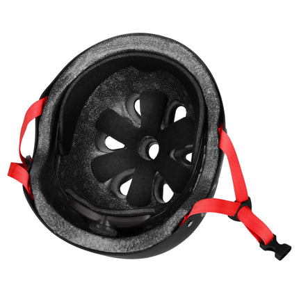 Casque de skate, réglable par molette, 11 aérations, taille L 58-61 cm, noir