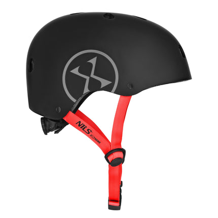 Casque de skate, réglable par molette, 11 aérations, taille L 58-61 cm, noir
