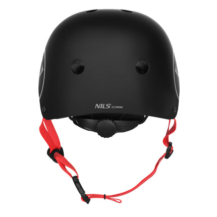 Casque de skate, réglable par molette, 11 aérations, taille L 58-61 cm, noir