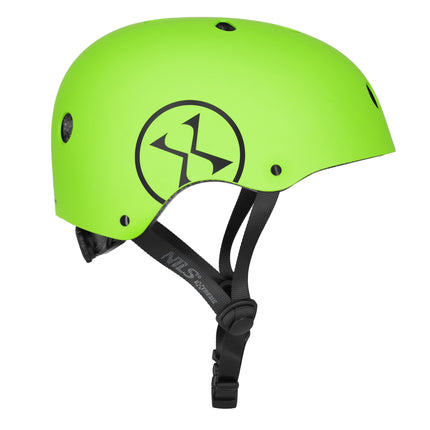 Casque de skate, ajustement réglable par molette, vert, taille L (58-61 cm)