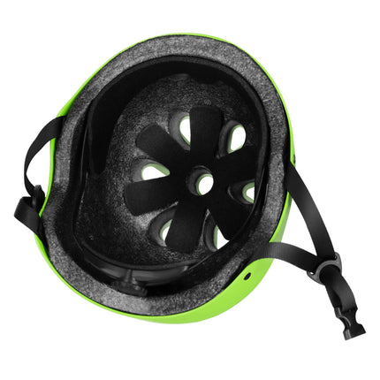 Casque de skate, ajustement réglable par molette, vert, taille L (58-61 cm)