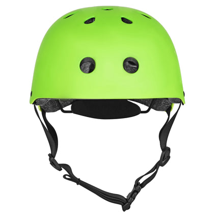 Casque de skate, ajustement réglable par molette, vert, taille L (58-61 cm)