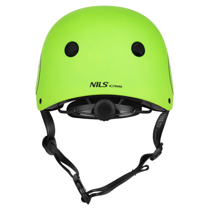 Casque de skate, ajustement réglable par molette, vert, taille L (58-61 cm)