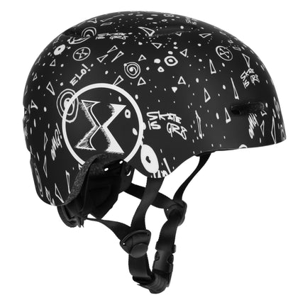 Skatehelm, Schwarz, Größe L (58-61cm), In-Mold, 320g