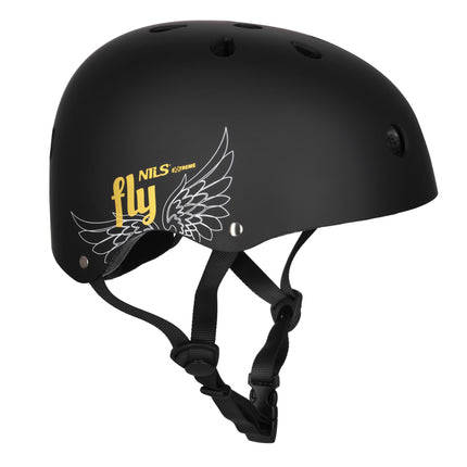 Casque de skate, doré, taille S (52-56 cm), ajustement par molette, 11 aérations